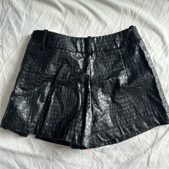 Forever21 Faux Leather Skort, Wrap Skirt - Picture 2 of 5